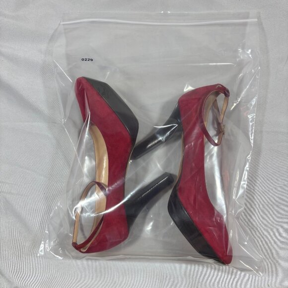 Kate Spade Trilby Ruby New York Round Toe Mary Jane Pumps Suede Heels Size 7 - Picture 9 of 9